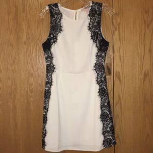 White and Black Lace Dress🖤